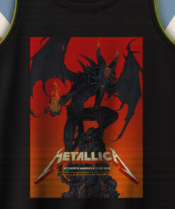 metallica m72 tour 2025 tank top hellfire demon graphic live in atlanta philadelphia houston official band merch 2