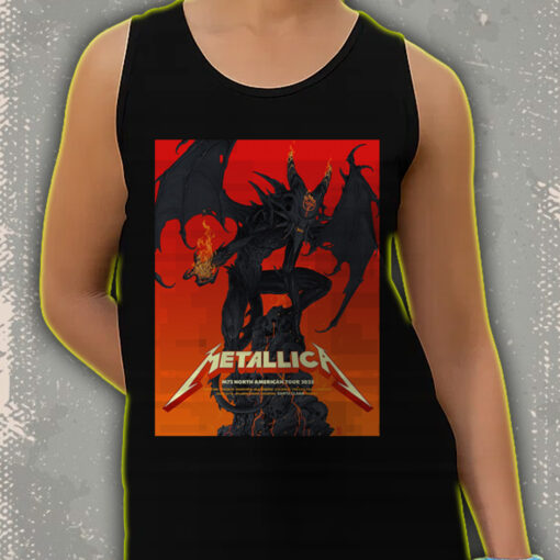 metallica m72 tour 2025 tank top hellfire demon graphic live in atlanta philadelphia houston official band merch 3