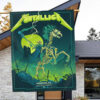 metallica m72 tour flag grim reaper horse rider design june 14 2025 houston tx nrg stadium concert banner 2
