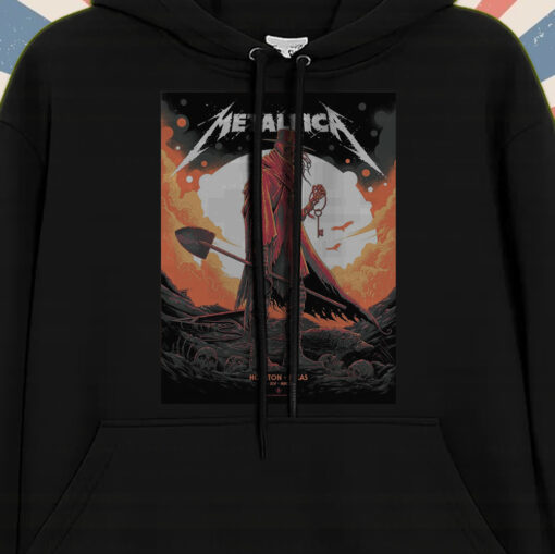 metallica m72 tour hoodie houston concert june 14 2025 nrg stadium skeleton key design 1