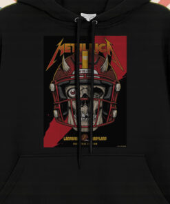 metallica m72 tour hoodie may 28 2025 landover maryland skull football helmet print northwest stadium edition 1