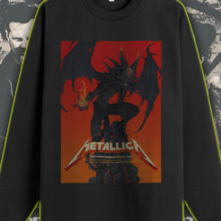 metallica m72 tour long sleeve 2025 north american concert list dark demon poster art toronto blacksburg denver 1