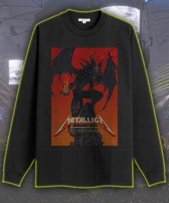metallica m72 tour long sleeve 2025 north american concert list dark demon poster art toronto blacksburg denver