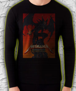 metallica m72 tour long sleeve 2025 north american concert list dark demon poster art toronto blacksburg denver 4