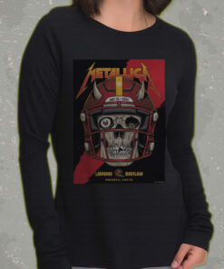 metallica m72 tour long sleeve may 28 2025 landover maryland skull football helmet print northwest stadium edition 3
