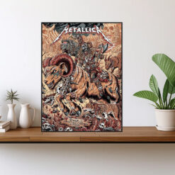 metallica m72 tour poster ramrider skulllord canvas art denver june 29 2025 1
