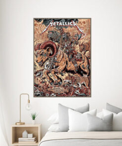 metallica m72 tour poster ramrider skulllord canvas art denver june 29 2025 2