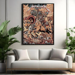 metallica m72 tour poster ramrider skulllord canvas art denver june 29 2025