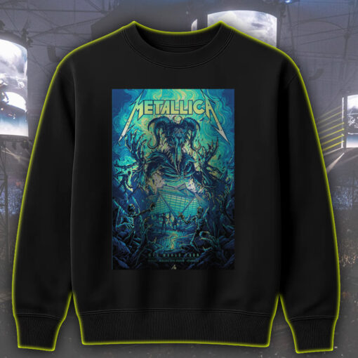 metallica m72 tour sweatshirt june 3 2025 atlanta ga skeleton uprising demon art stadium concert drop 1