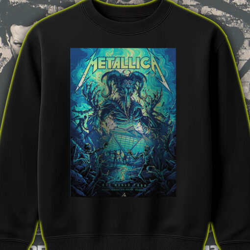 metallica m72 tour sweatshirt june 3 2025 atlanta ga skeleton uprising demon art stadium concert drop 2