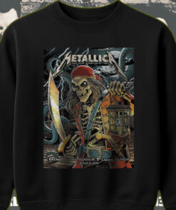 metallica m72 tour sweatshirt june 8 tampa concert pirate skeleton art 2025 tour drop 1