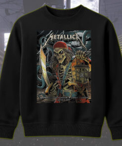 metallica m72 tour sweatshirt june 8 tampa concert pirate skeleton art 2025 tour drop