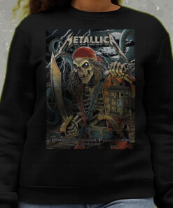 metallica m72 tour sweatshirt june 8 tampa concert pirate skeleton art 2025 tour drop 3