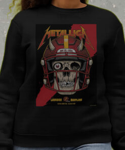 metallica m72 tour sweatshirt may 28 2025 landover md skull football helmet design northwest stadium official merch 3