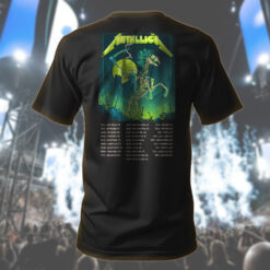 metallica m72 tour t shirt grim reaper horseman design skeleton rider official band merch houston tx june 14 2025 2