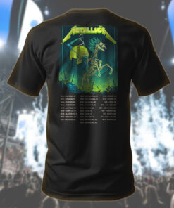 metallica m72 tour t shirt grim reaper horseman design skeleton rider official band merch houston tx june 14 2025 2