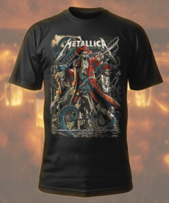 metallica m72 tour t shirt june 6 2025 tampa florida pirate skeleton crew artwork raymond james stadium concert tee 1