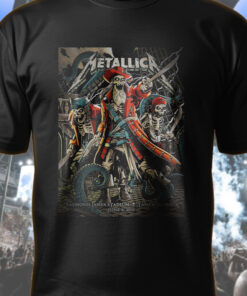 metallica m72 tour t shirt june 6 2025 tampa florida pirate skeleton crew artwork raymond james stadium concert tee 1