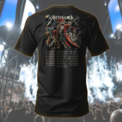 metallica m72 tour t shirt june 6 2025 tampa florida pirate skeleton crew artwork raymond james stadium concert tee 2
