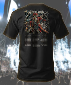 metallica m72 tour t shirt june 6 2025 tampa florida pirate skeleton crew artwork raymond james stadium concert tee 2