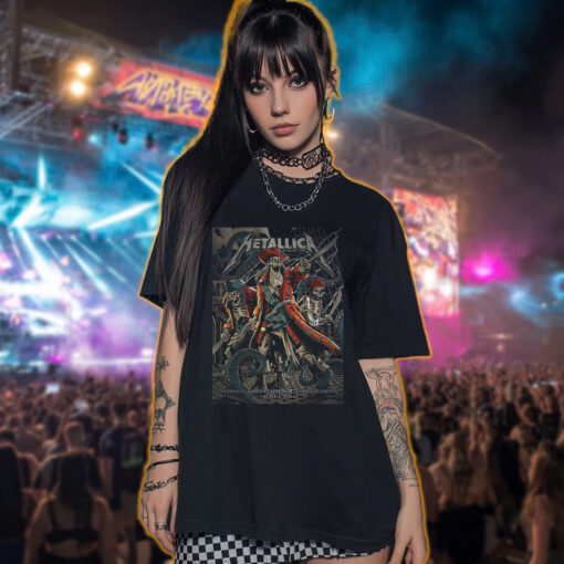 metallica m72 tour t shirt june 6 2025 tampa florida pirate skeleton crew artwork raymond james stadium concert tee 2