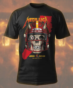 metallica m72 tour t shirt may 28 2025 landover md skull football helmet design northwest stadium show 1