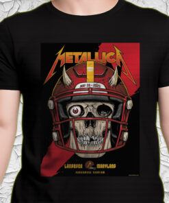 metallica m72 tour t shirt may 28 2025 landover md skull football helmet design northwest stadium show 2
