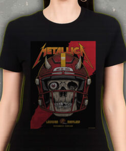metallica m72 tour t shirt may 28 2025 landover md skull football helmet design northwest stadium show 3