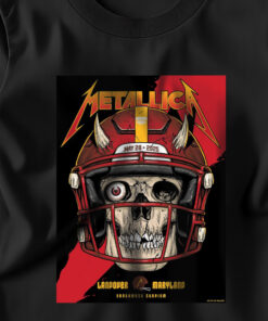 metallica m72 tour t shirt may 28 2025 landover md skull football helmet design northwest stadium show 4