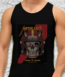 metallica m72 tour tank top may 28 2025 landover md skull football helmet graphic northwest stadium merch 2