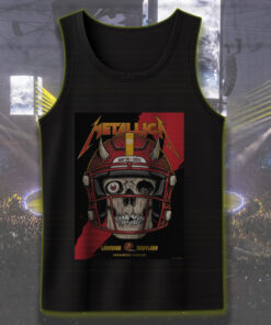 metallica m72 tour tank top may 28 2025 landover md skull football helmet graphic northwest stadium merch