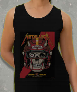 metallica m72 tour tank top may 28 2025 landover md skull football helmet graphic northwest stadium merch 3