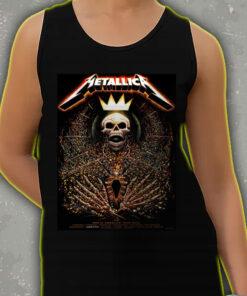 metallica m72 tour tank top north america 2025 skeleton throne crown artwork limited concert merch 3