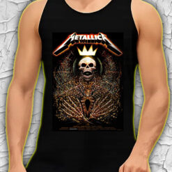 metallica m72 tour tank top north america 2025 skeleton throne crown artwork limited concert merch 4