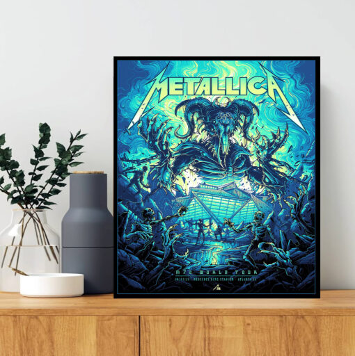 metallica m72 tour wall art june 3 2025 mercedes benz stadium apocalypse atlanta poster 1