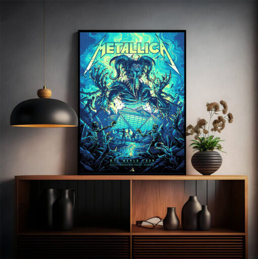 metallica m72 tour wall art june 3 2025 mercedes benz stadium apocalypse atlanta poster 2