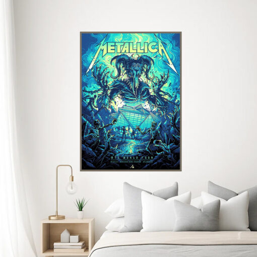 metallica m72 tour wall art june 3 2025 mercedes benz stadium apocalypse atlanta poster canvas 3