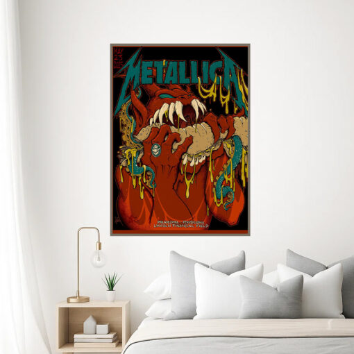 metallica m72 wall art may 23 2025 lincoln financial field tentacle monster poster 1