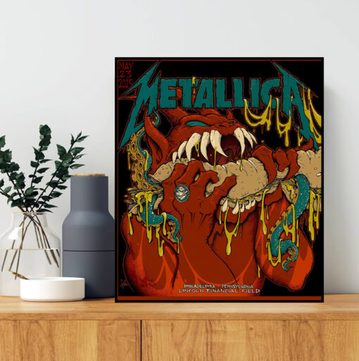 metallica m72 wall art may 23 2025 lincoln financial field tentacle monster poster 1