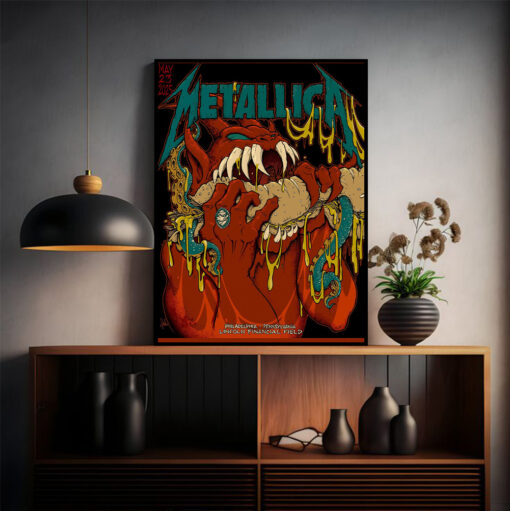 metallica m72 wall art may 23 2025 lincoln financial field tentacle monster poster 2