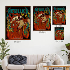 metallica m72 wall art may 23 2025 lincoln financial field tentacle monster poster