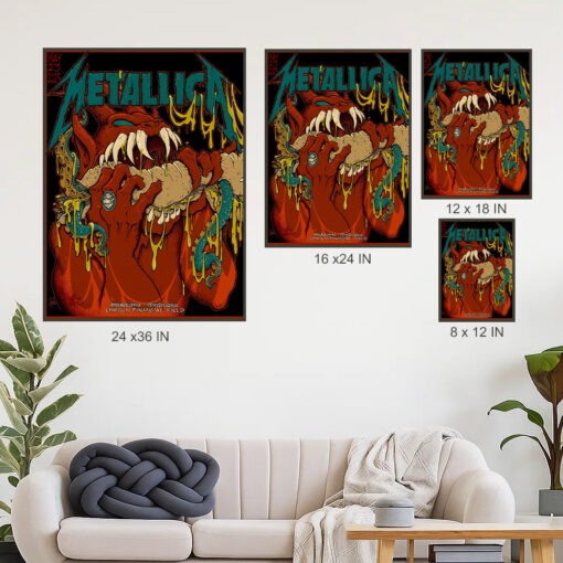 metallica m72 wall art may 23 2025 lincoln financial field tentacle monster poster
