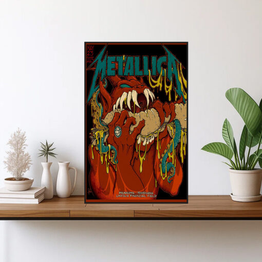 metallica m72 wall art may 23 2025 lincoln financial field tentacle monster poster1