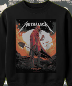 metallica m72 world tour sweatshirt june 14 2025 houston texas exclusive reaper graphic 1