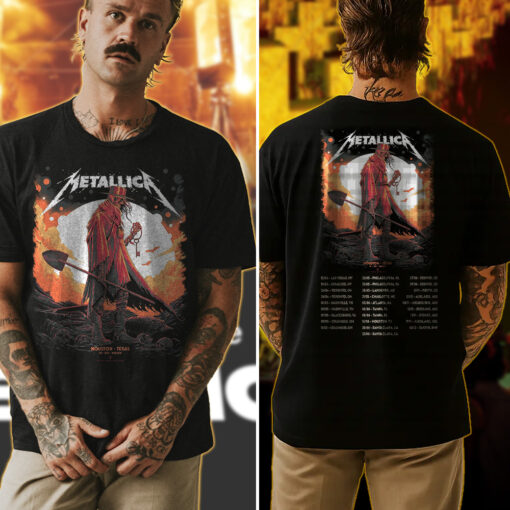 metallica m72 world tour t shirt june 14 2025 houston tx nrg stadium death reaper key art 4