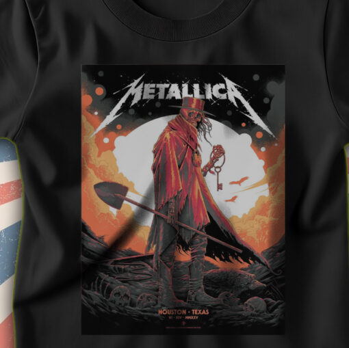 metallica m72 world tour t shirt june 14 2025 houston tx nrg stadium death reaper key art 4