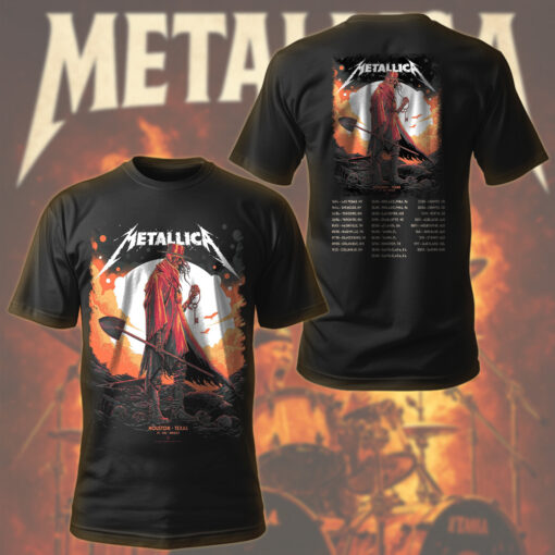 metallica m72 world tour t shirt june 14 2025 houston tx nrg stadium death reaper key art