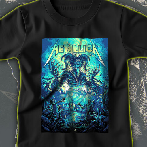 metallica m72 world tour t shirt june 3 2025 atlanta georgia mercedes benz stadium demon ram apocalypse art 1