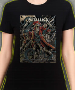 metallica m72 world tour t shirt june 6 2025 tampa florida raymond james stadium pirate skeleton crew design 3