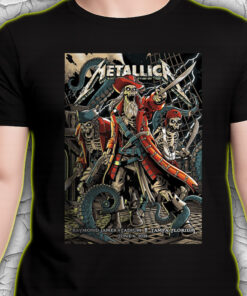metallica m72 world tour t shirt june 6 2025 tampa florida raymond james stadium pirate skeleton crew design 4